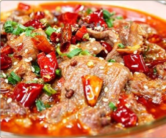 潮汕食府菜单菜品：X1 水煮牛肉 Sichuan Poached Beef