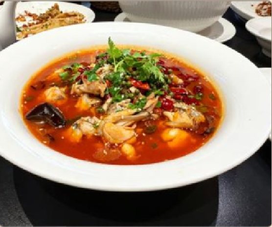 潮汕食府菜单菜品：X3 水煮田鸡 Sichuan Poached Frog